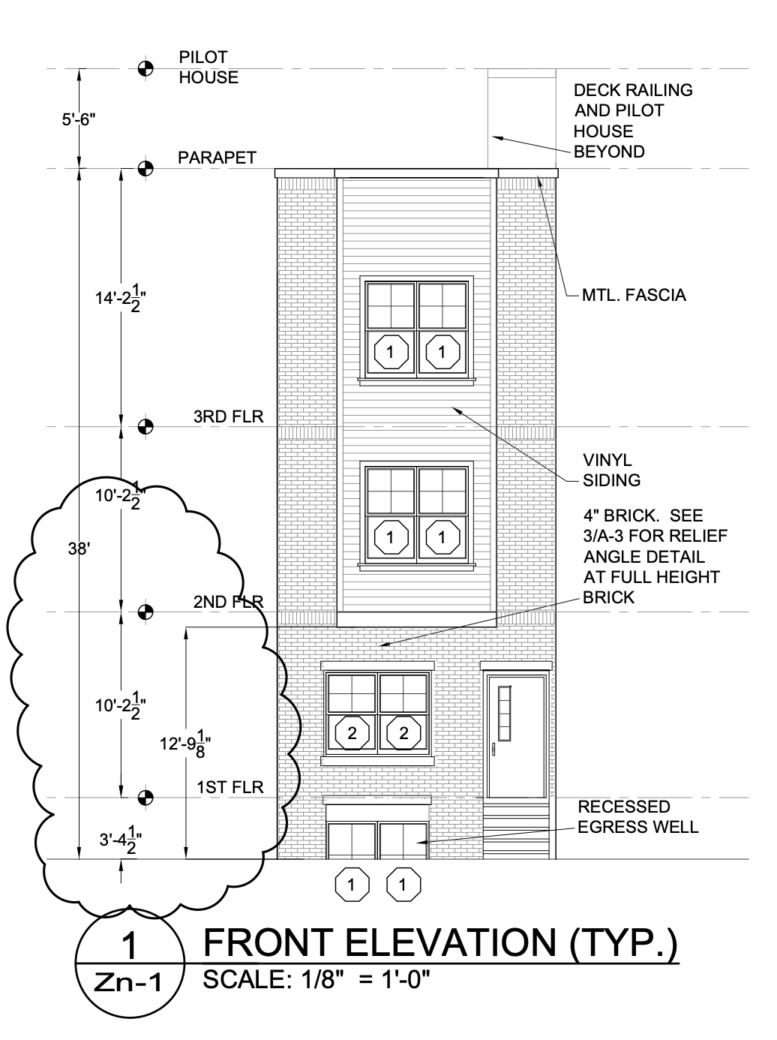 2049 North Randolph Street Front Elevation