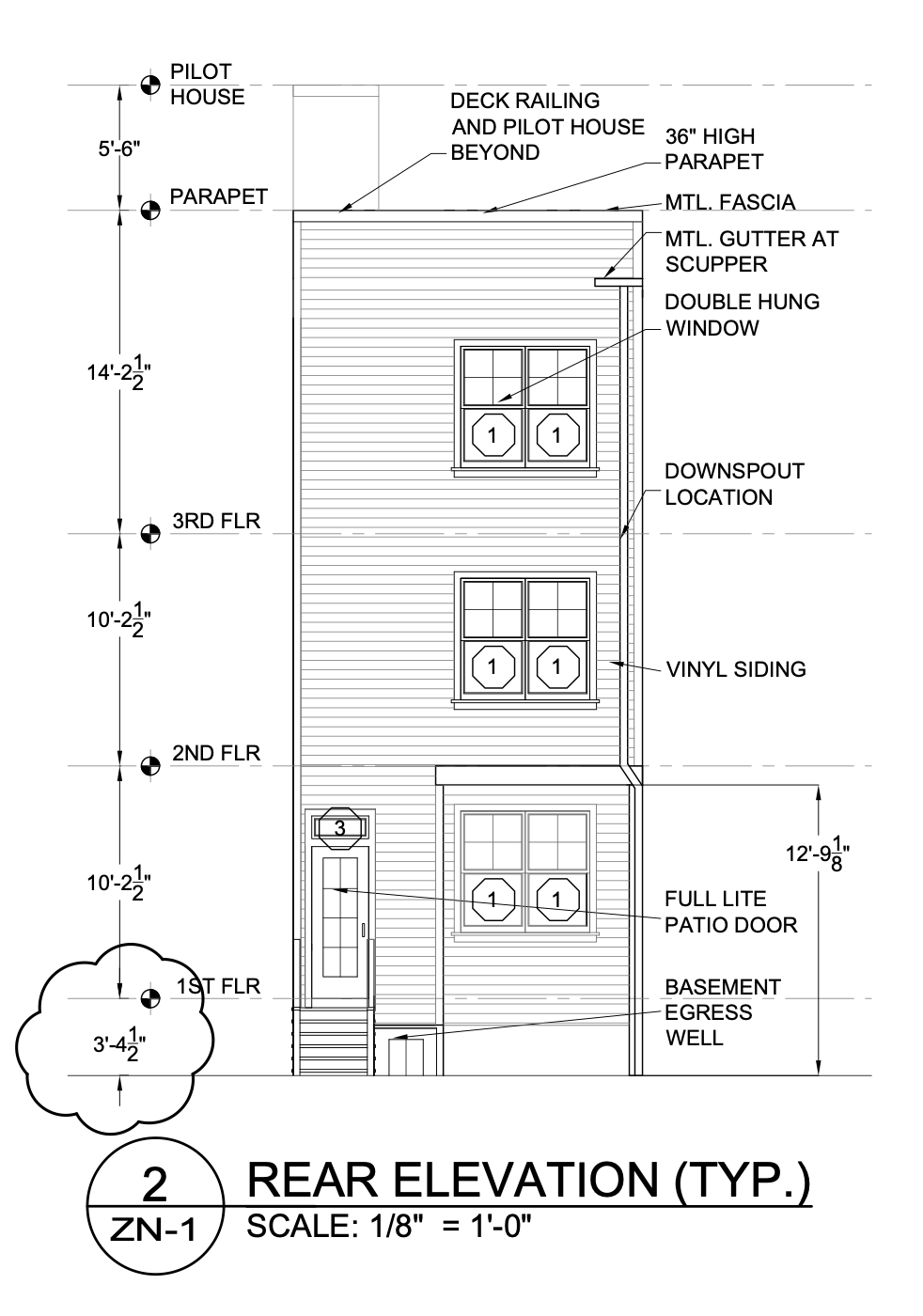 2049 North Randolph Street Rear Elevation