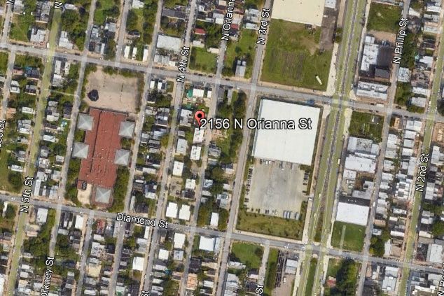 2156 North Orianna Street. Aerial view prior to redevelopment. Credit: Here's The Plan, LLC via the City of Philadelphia