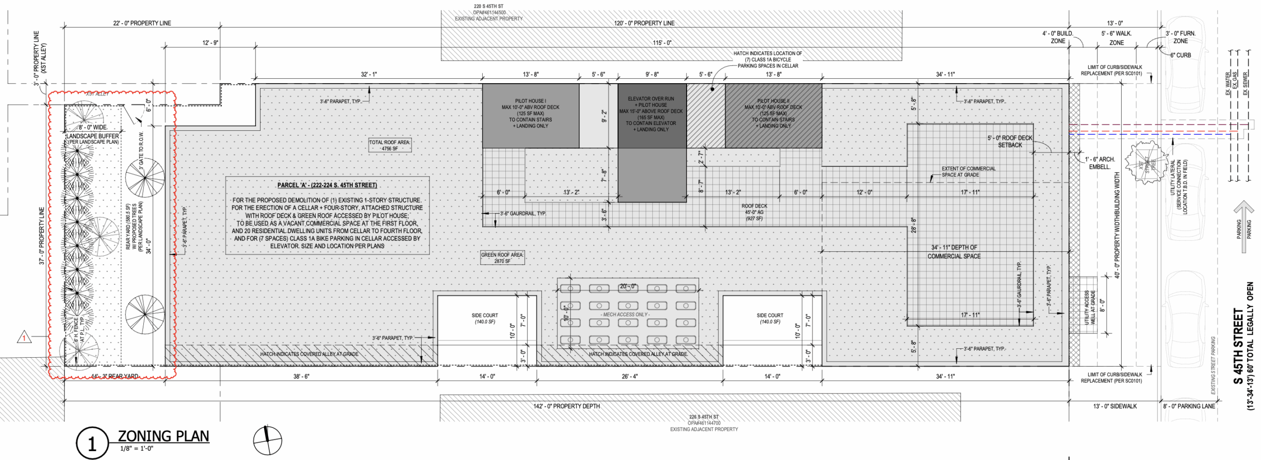 222-224 South 45th Street Plan Parcel A