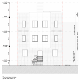 2239-41 North Franklin Street Front Elevation