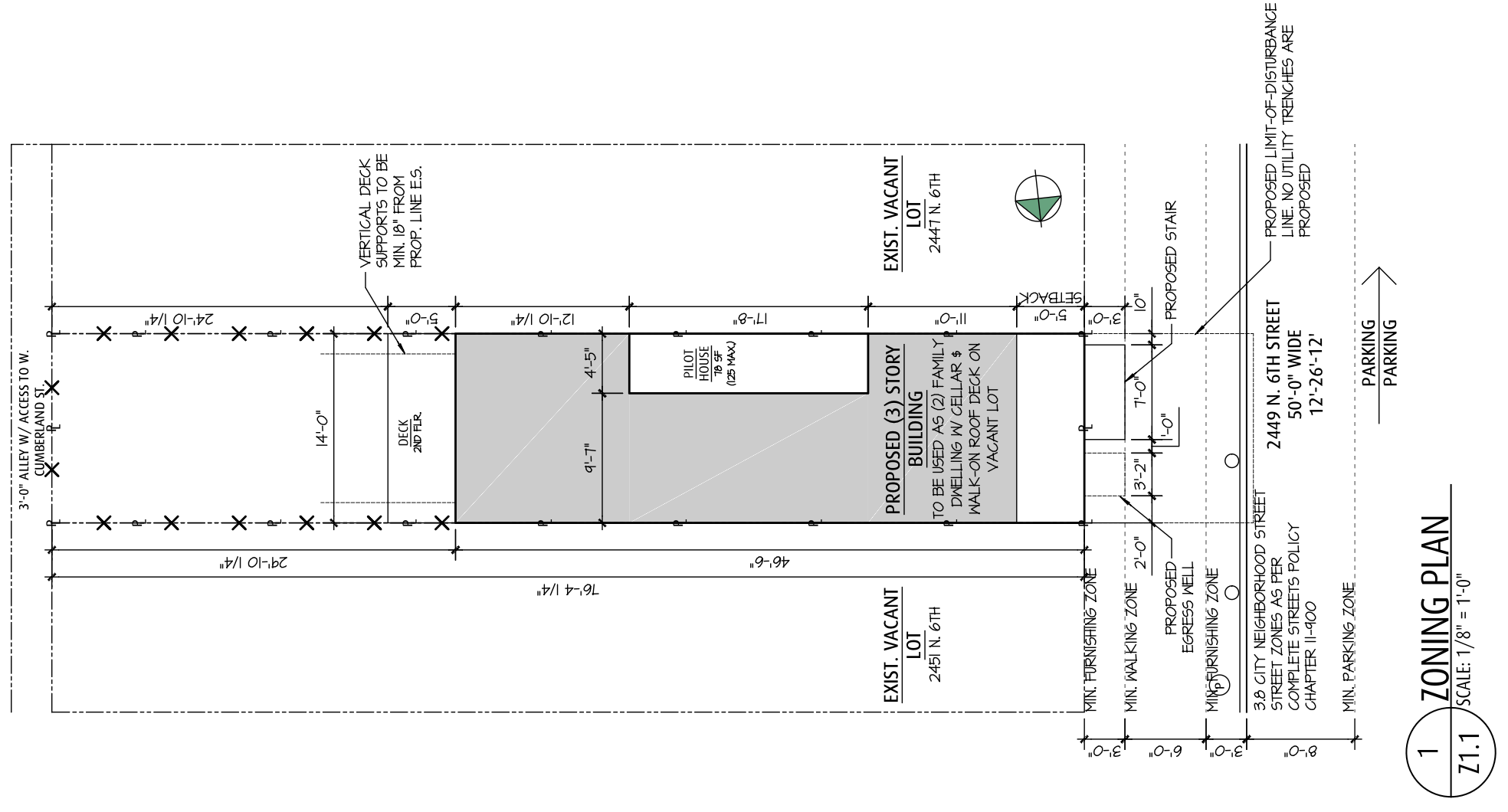 2449 North 6th Street Zoning Plan