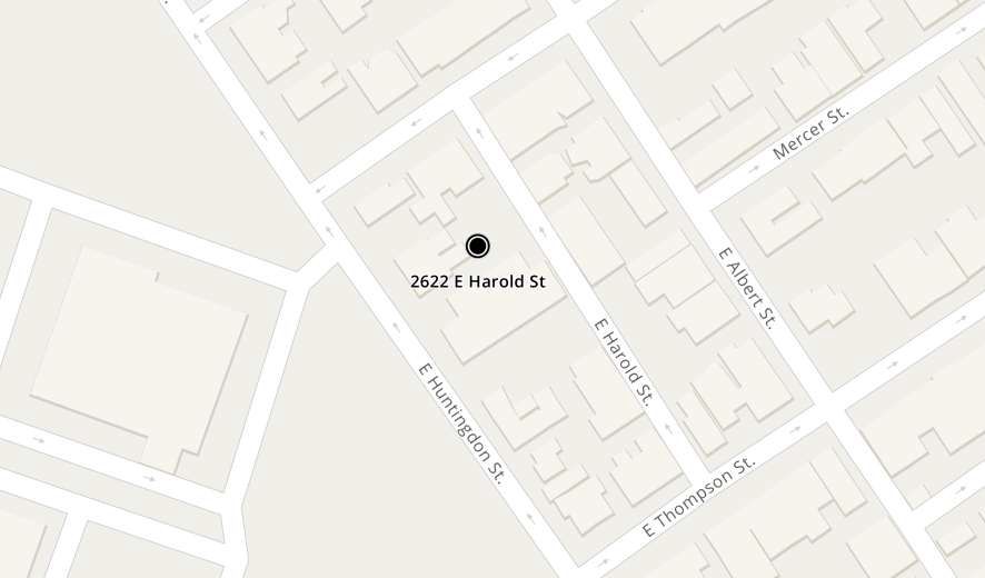 2622 East Harold Street. Project map. Credit: Here's The Plan, LLC via the City of Philadelphia