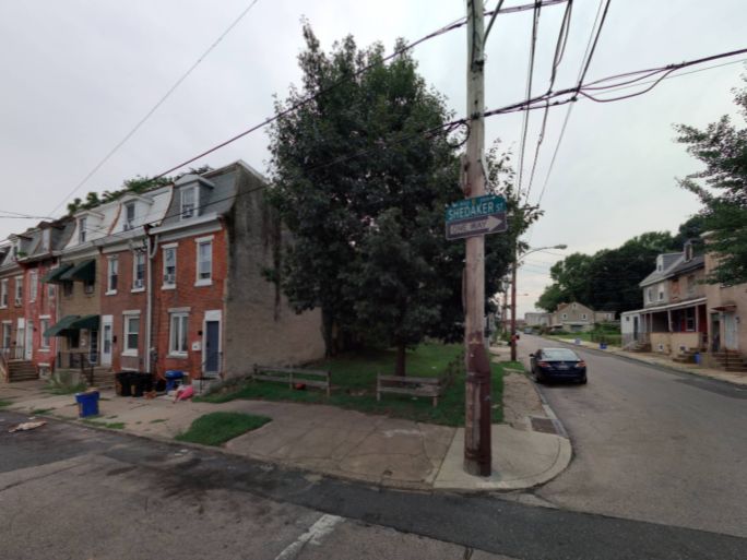 343-45 Shedaker Street. Site conditions prior to redevelopment. Credit: Moto Designshop via the City of Philadelphia