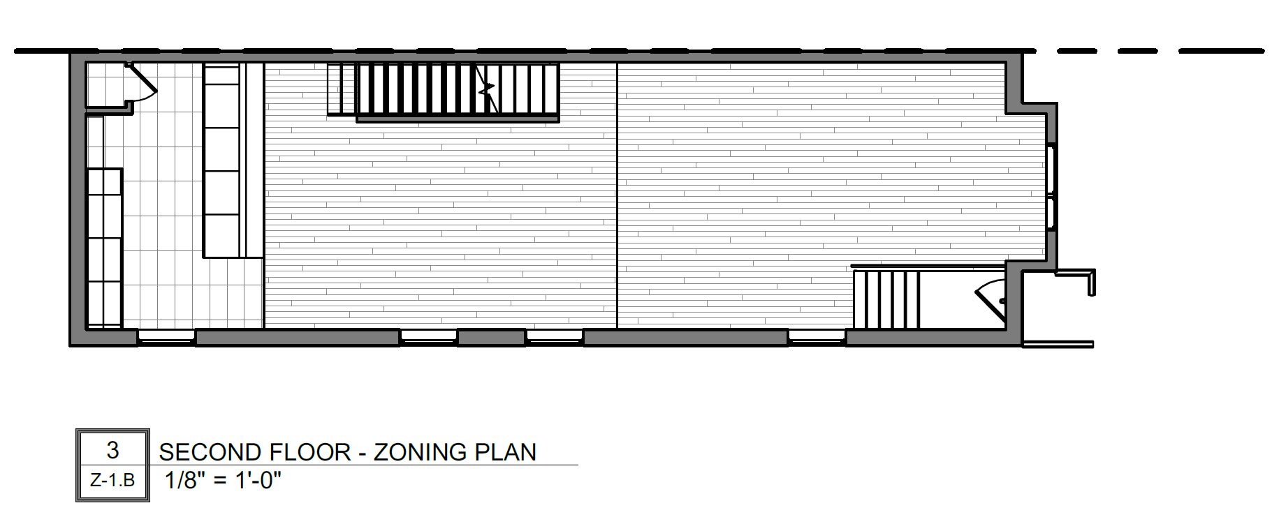 4614 Millett Street. Second floor plan. Credit: JLS Architects via the City of Philadelphia