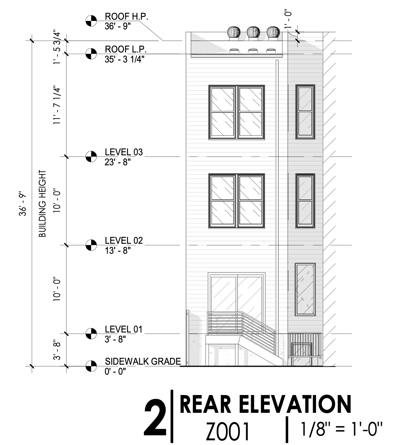 49 North Paxon Street Rear Elevation