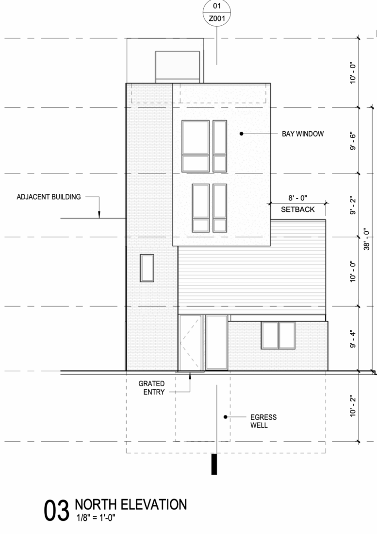 504-06 Carpenter Street North Elevation