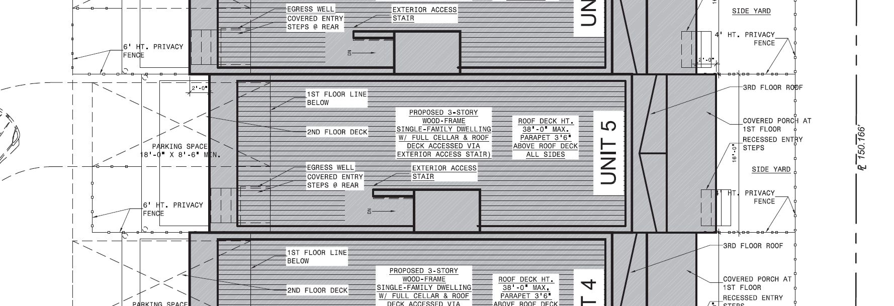 6115 Osceola Street, Unit 05. Site plan. Credit: KJO Architecture via the City of Philadelphia