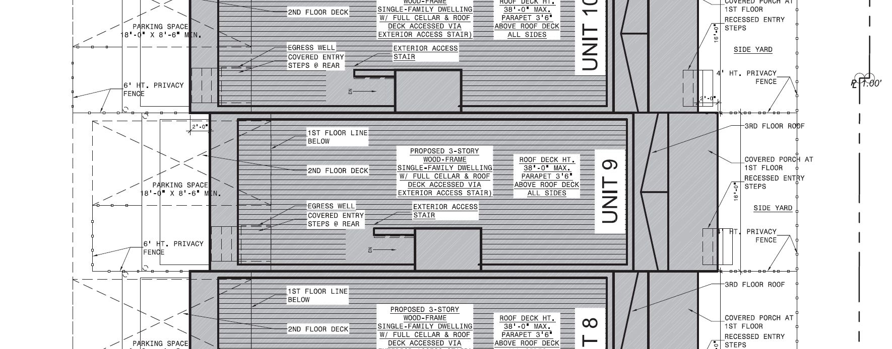 6115 Osceola Street, Unit 09. Site plan. Credit: KJO Architecture via the City of Philadelphia