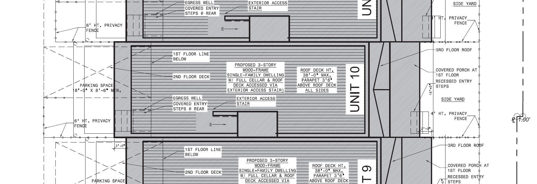 6115 Osceola Street, Unit 10. Site plan. Credit: KJO Architecture via the City of Philadelphia