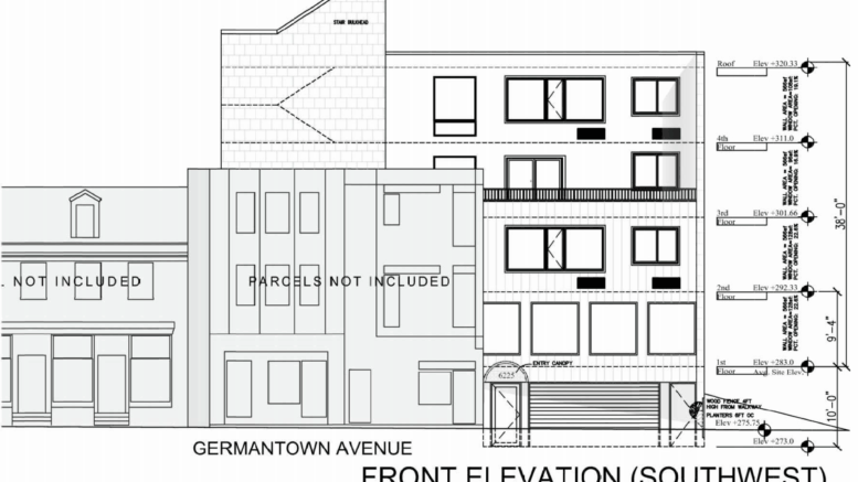 6225-27 Germantown Avenue Front Elevation