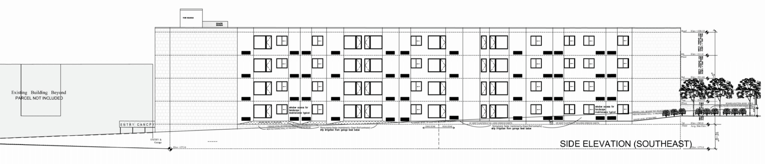 6225-27 Germantown Avenue Side Elevation
