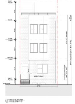 861 North 40th Street Front Elevation