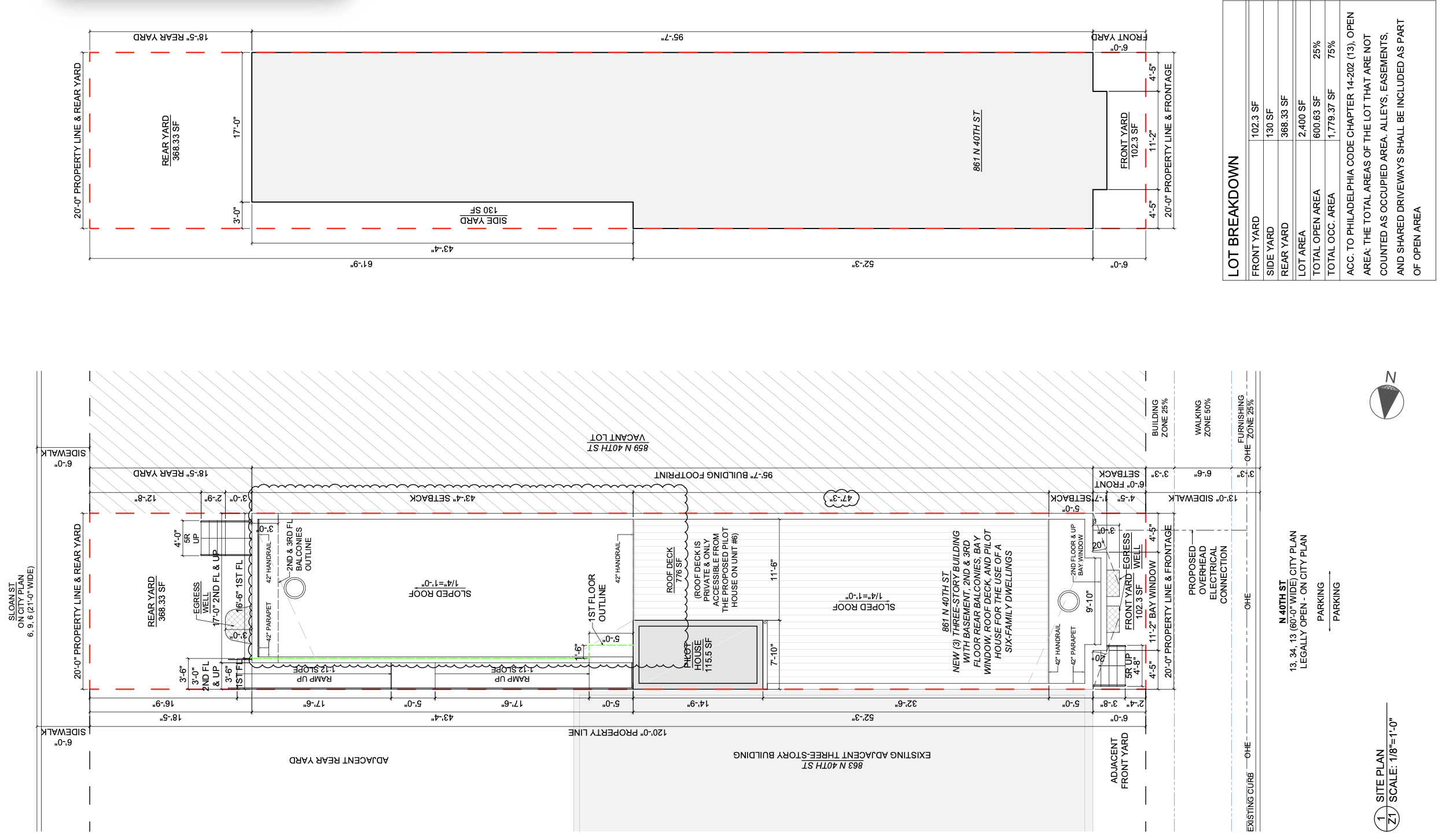 861 North 40th Street Plan