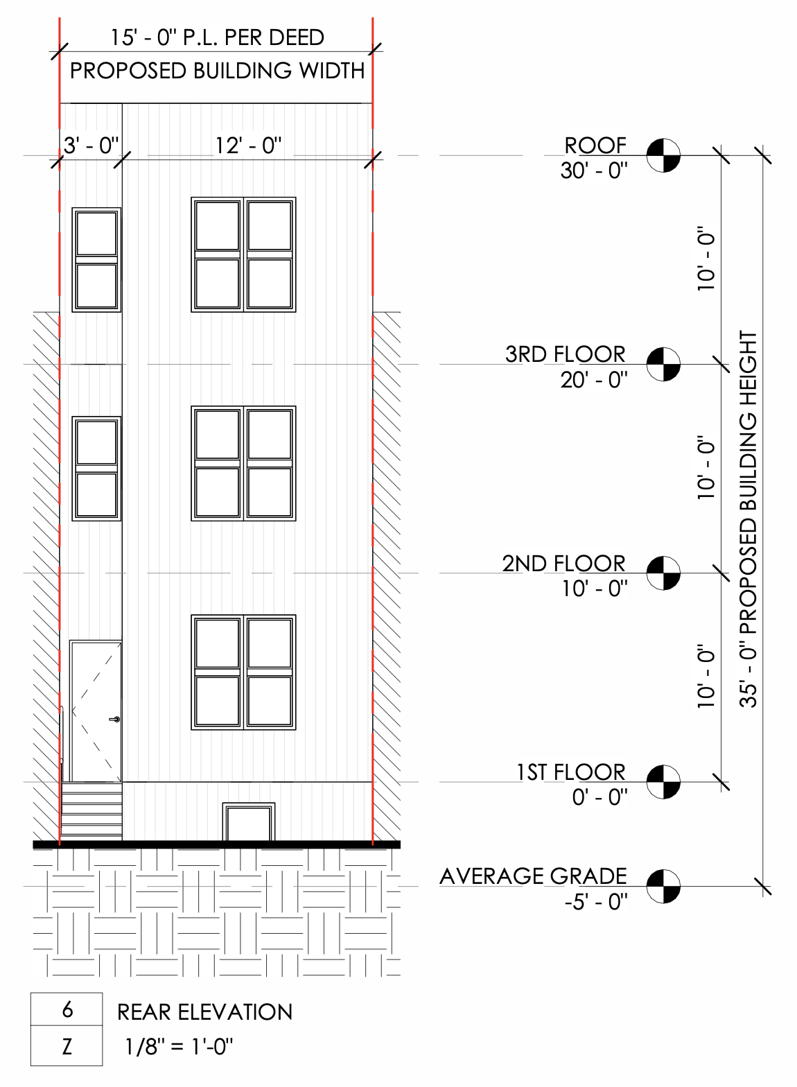 1009 North 45th Street Rear Elevation