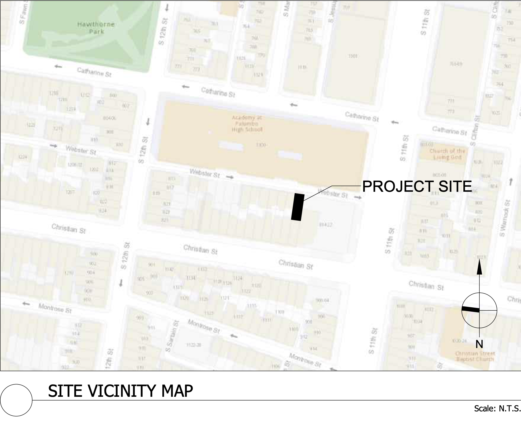 1108 Webster Street Site Map