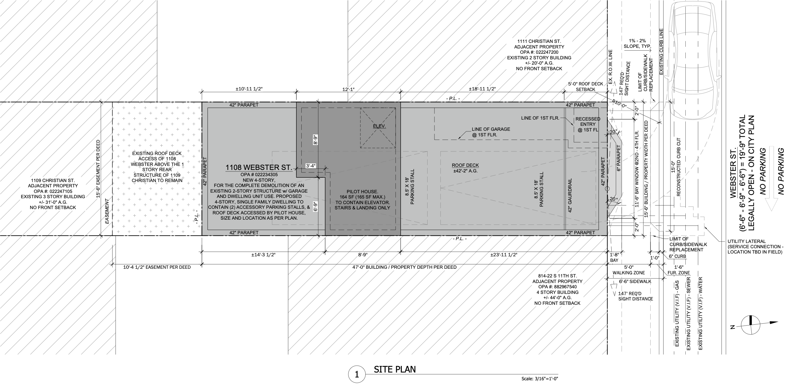 1108 Webster Street Site Plan
