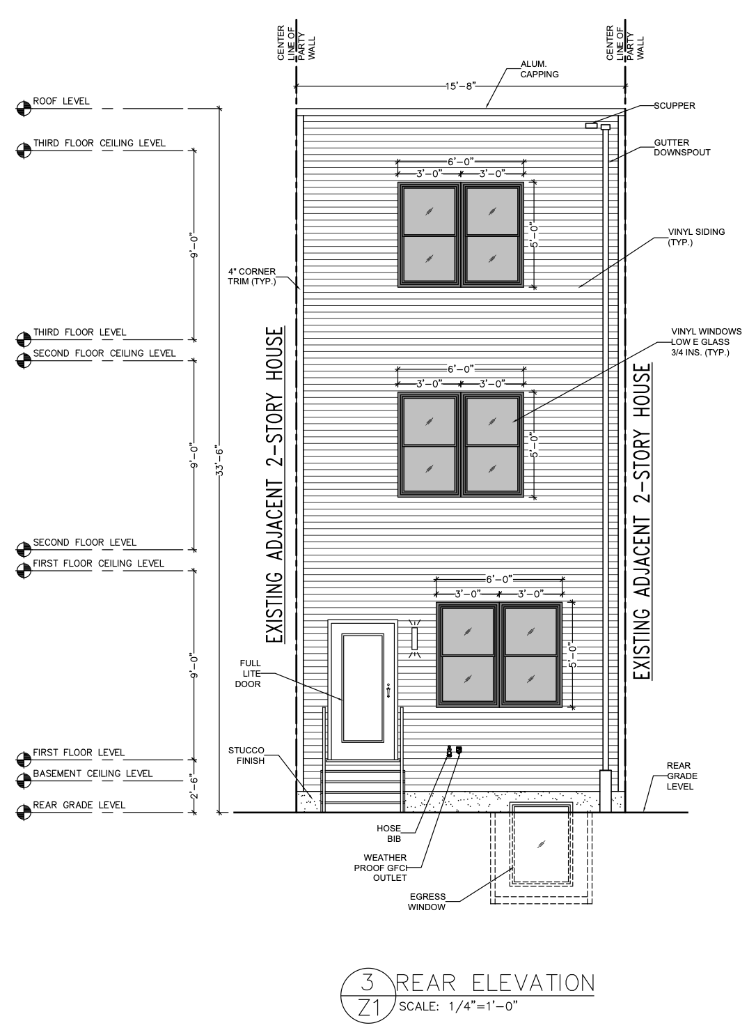 2133 Mifflin Street Rear Elevation