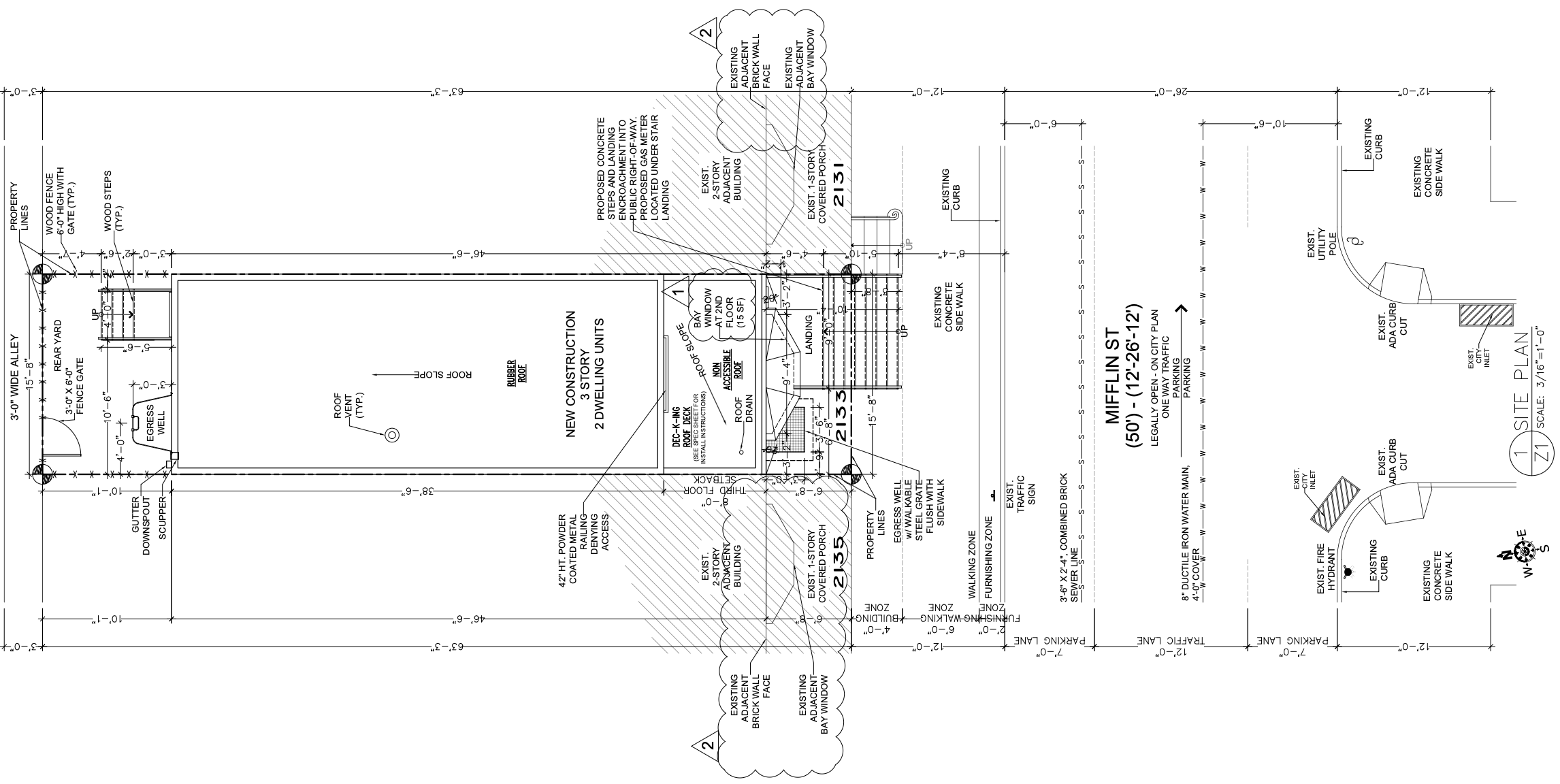 2133 Mifflin Street Site Plan