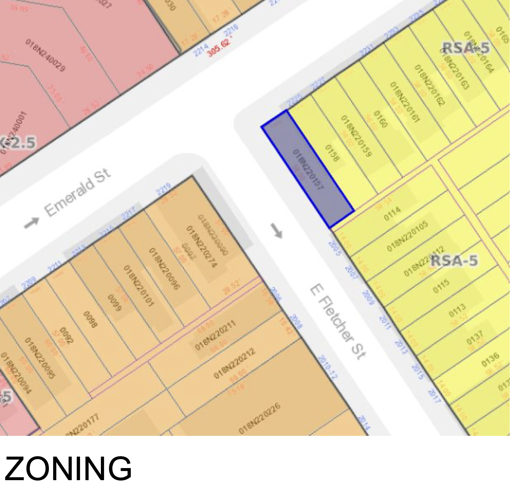 2223 Emerald Street Zoning