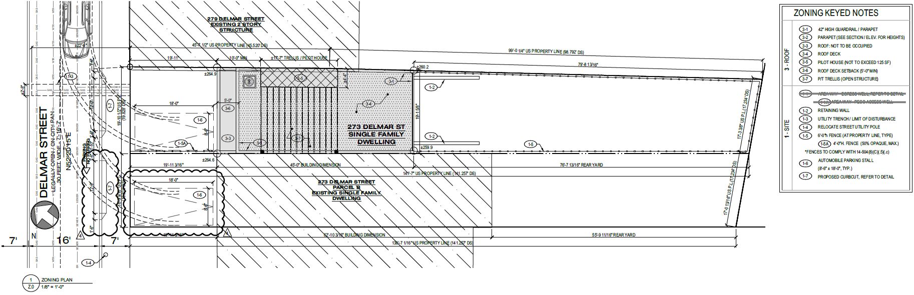275 Delmar Street, Philadelphia. Proposed site plan. Credit: Harman Deutsch Ohler Architecture via the Planning Department of the City of Philadelphia