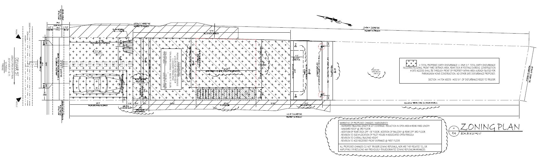 275 Delmar Street, Philadelphia. Proposed site plan. Credit: Harman Deutsch Ohler Architecture via the Planning Department of the City of Philadelphia