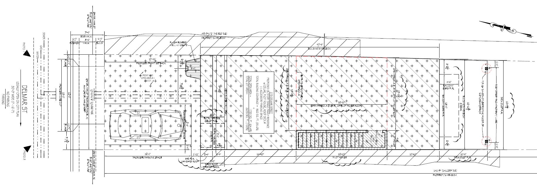 275 Delmar Street, Philadelphia. Proposed site plan. Credit: Harman Deutsch Ohler Architecture via the Planning Department of the City of Philadelphia
