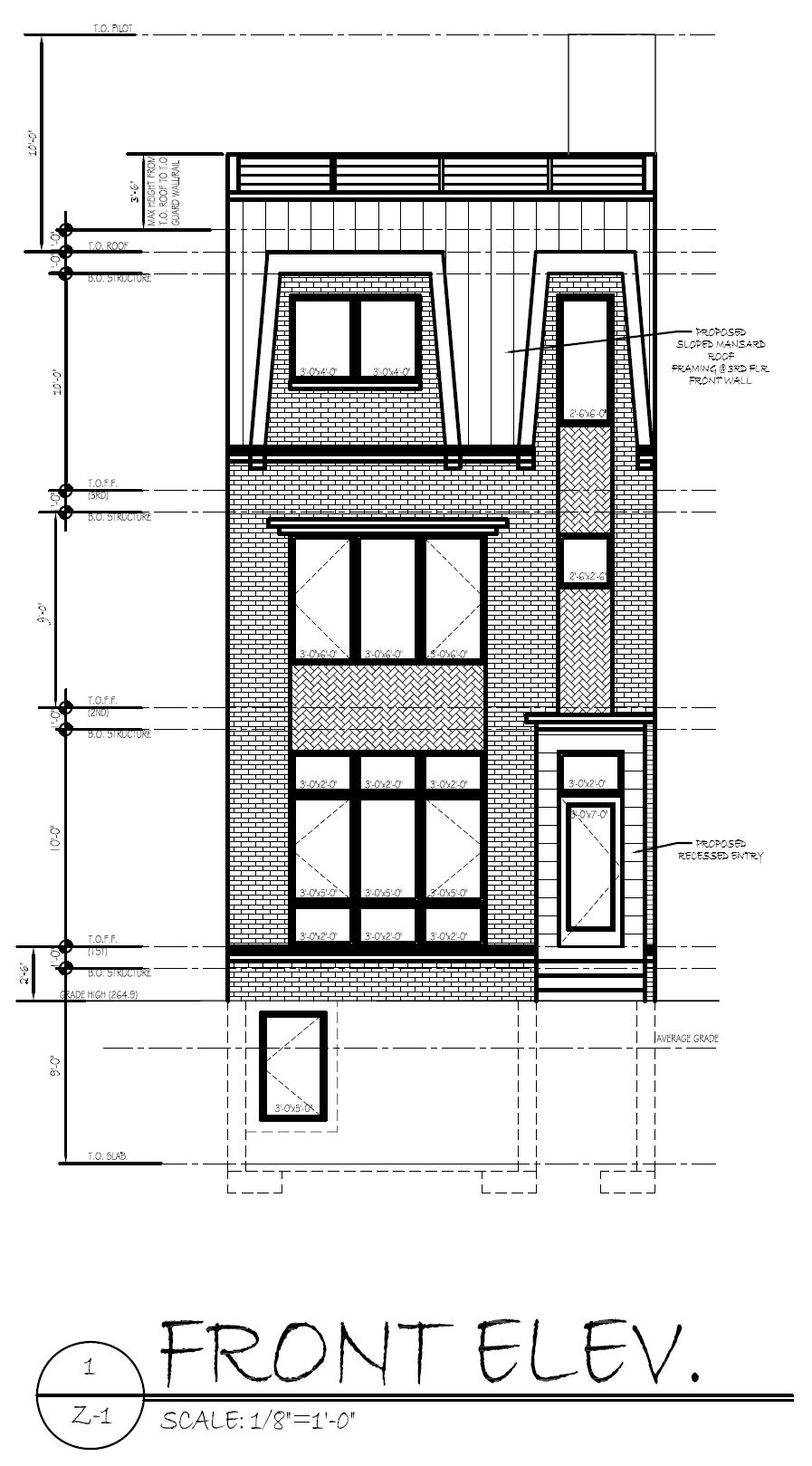 275 Delmar Street, Philadelphia. Front building elevation. Credit: Harman Deutsch Ohler Architecture via the Planning Department of the City of Philadelphia