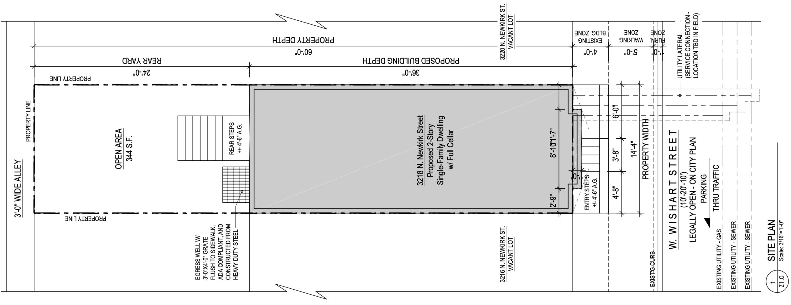 3218 North Newkirk Street Plan