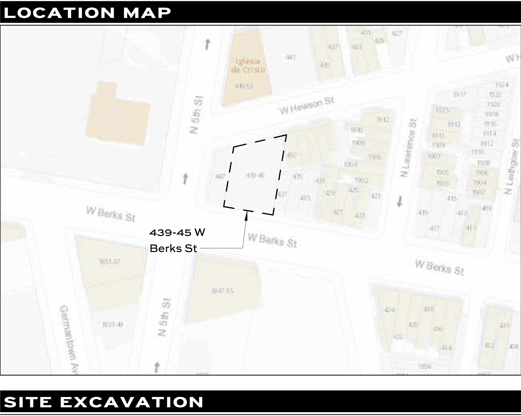 439-45 West Berks Street Map