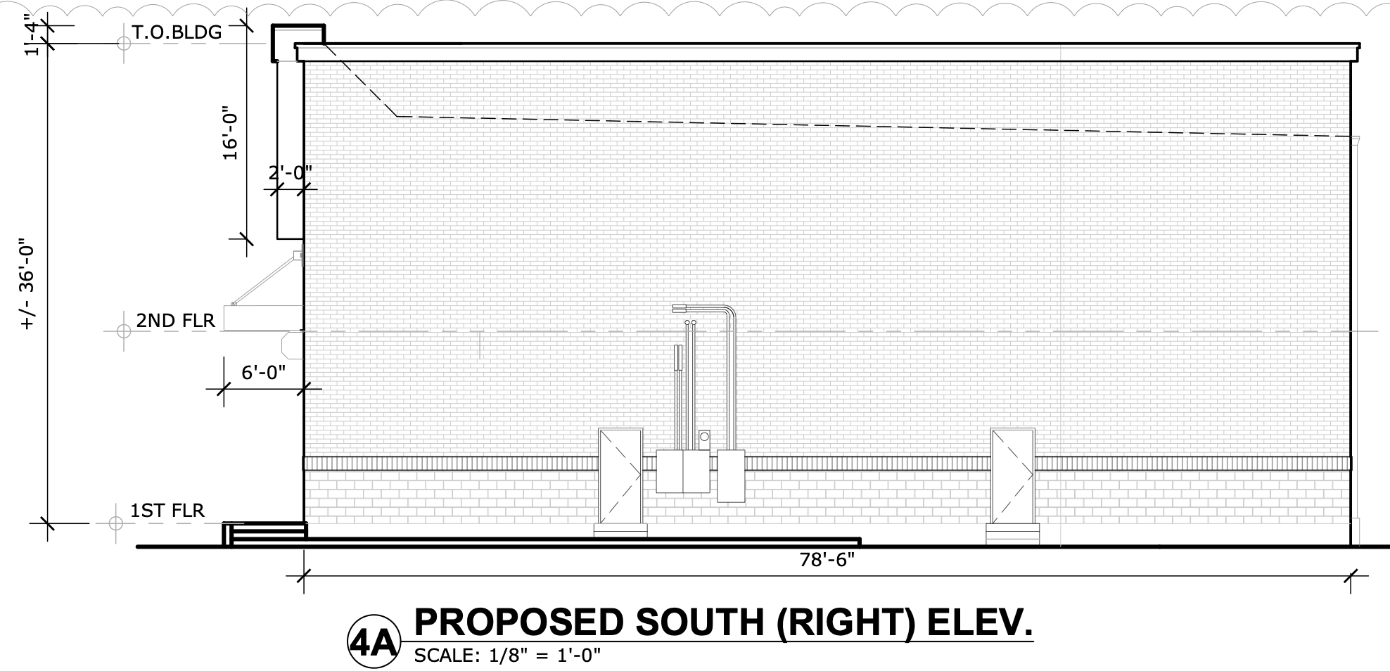 6001 Harbison Avenue Proposed South Elevation