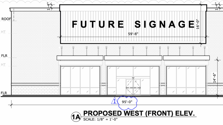 6001 Harbison Avenue Proposed West Elevation