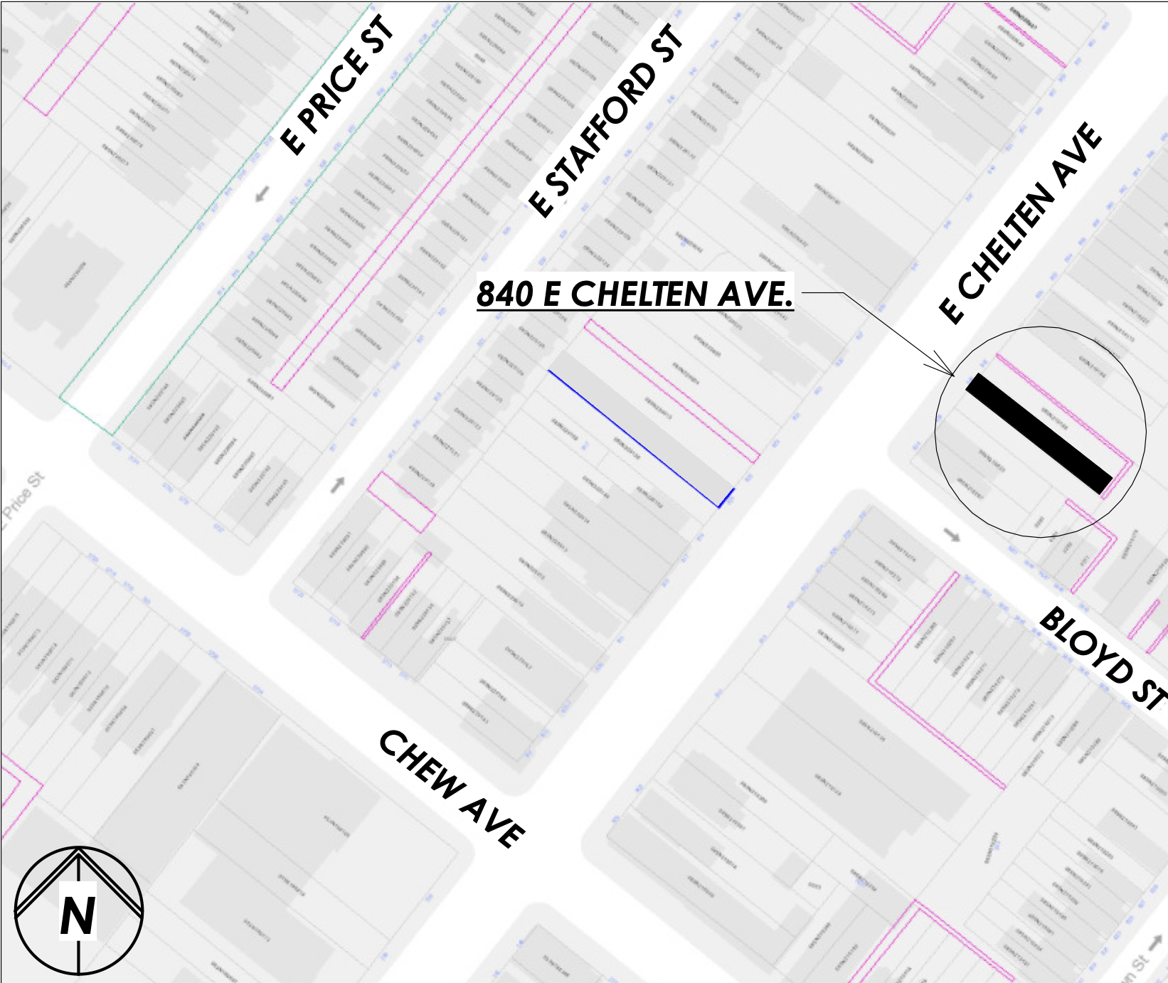 840 East Chelten Avenue Location