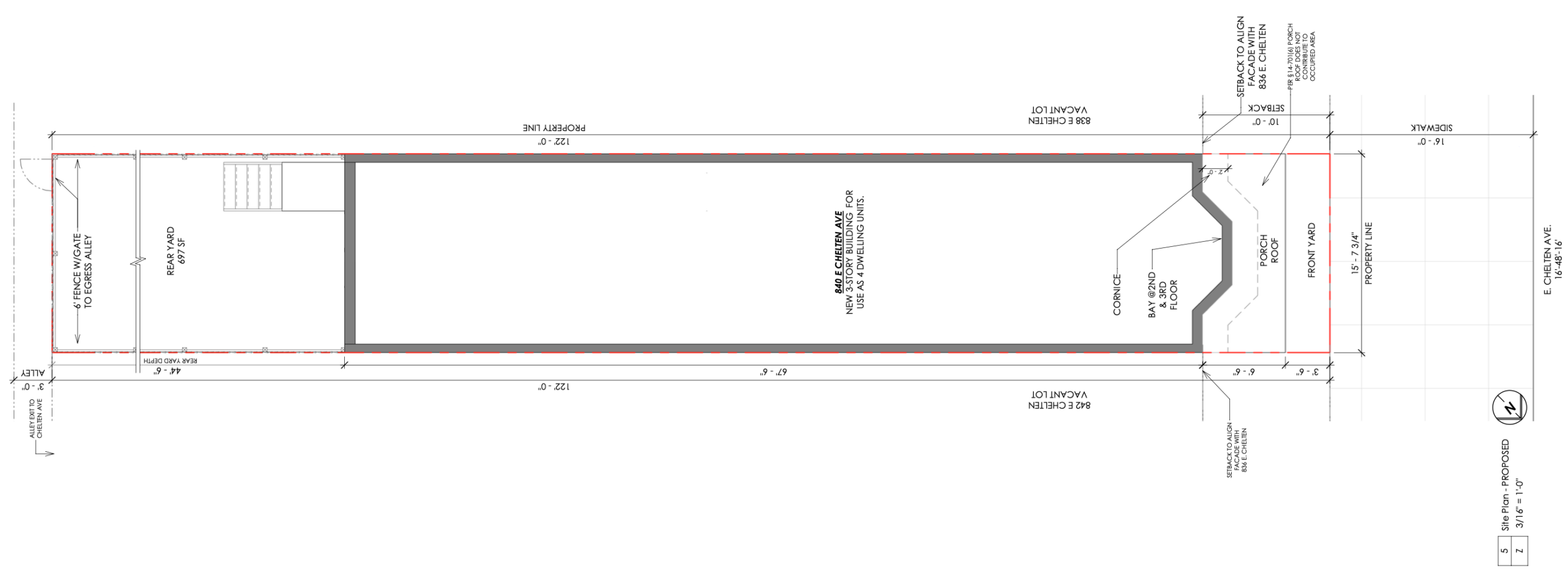 840 East Chelten Avenue Site Plan