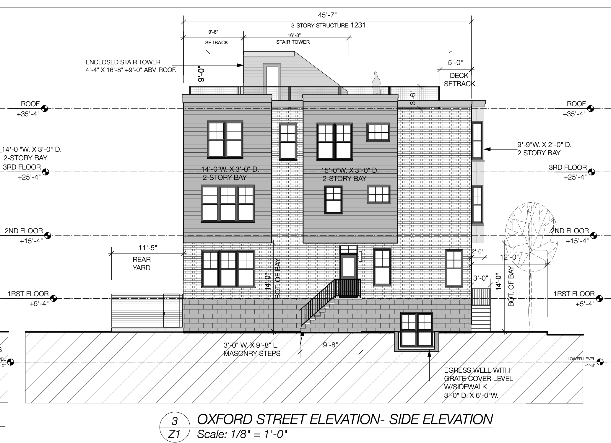 1231 South 27th Street Side Elevation