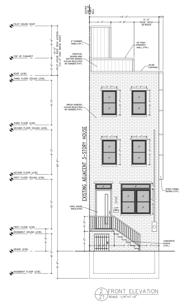 1239 South 24th Street Front Elevation