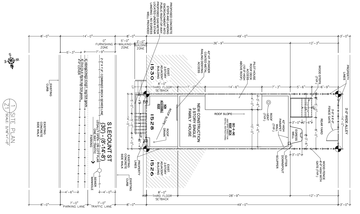1528 South LeCount Street Plan