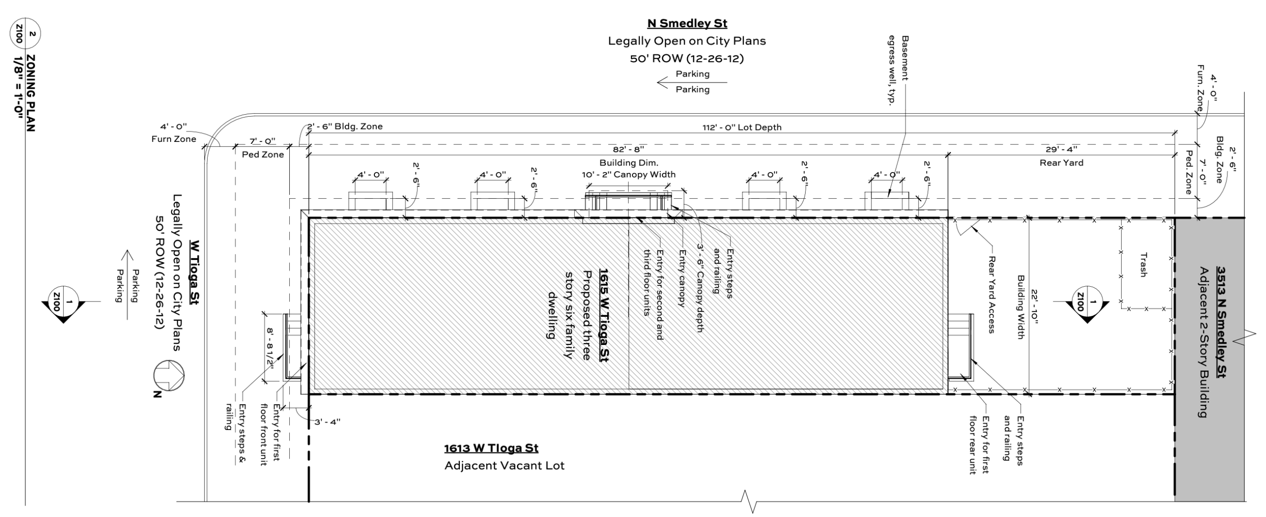 1615 West Tioga Street Plan