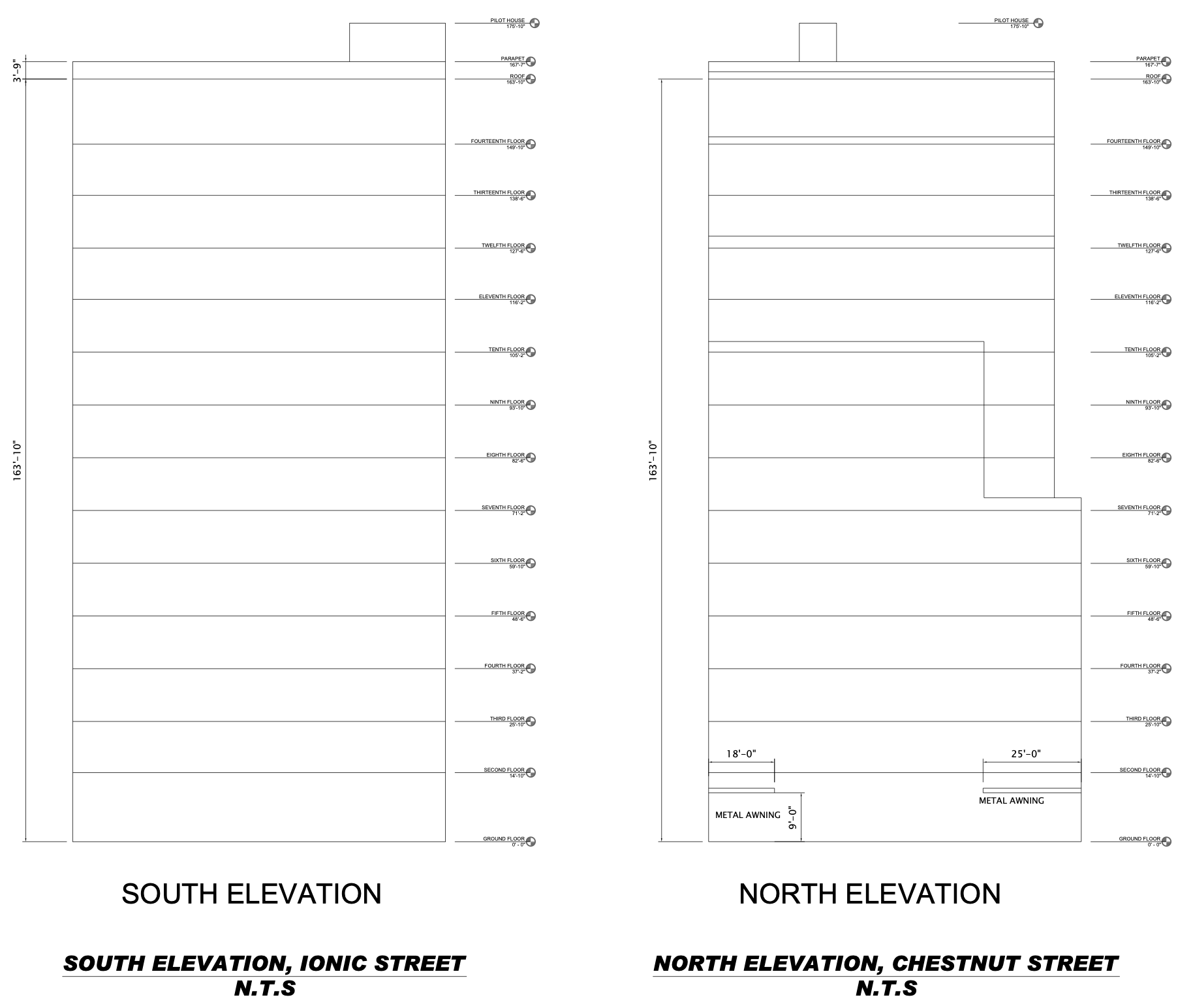 2012-14 Chestnut Street Elevations