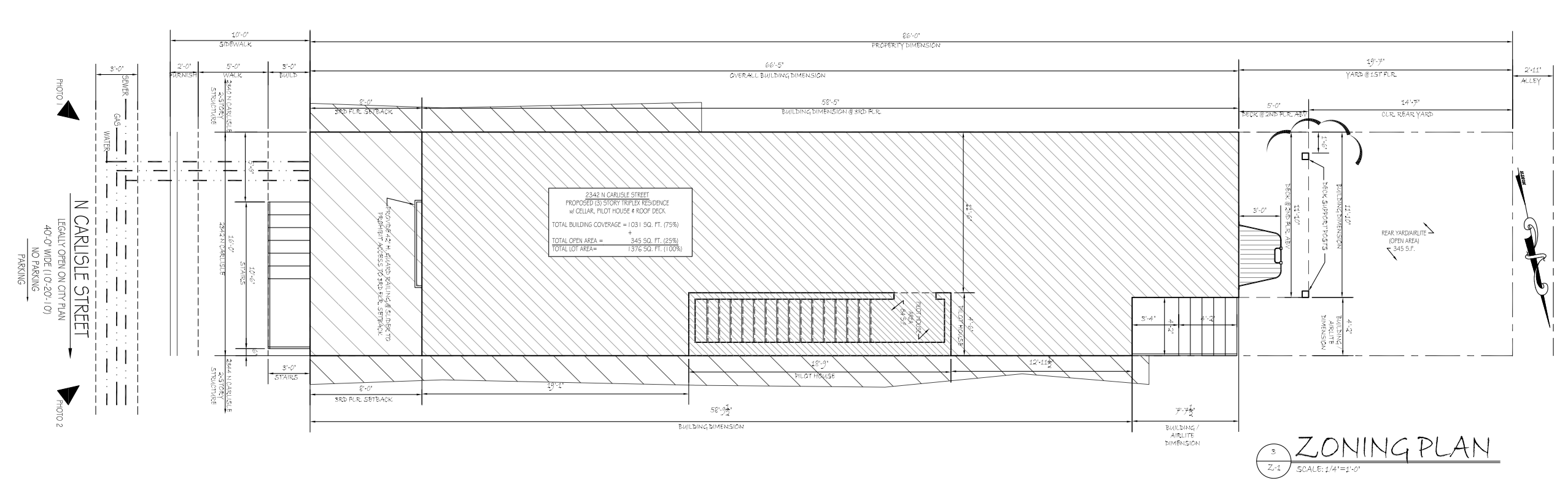 2342 North Carlisle Street Plan