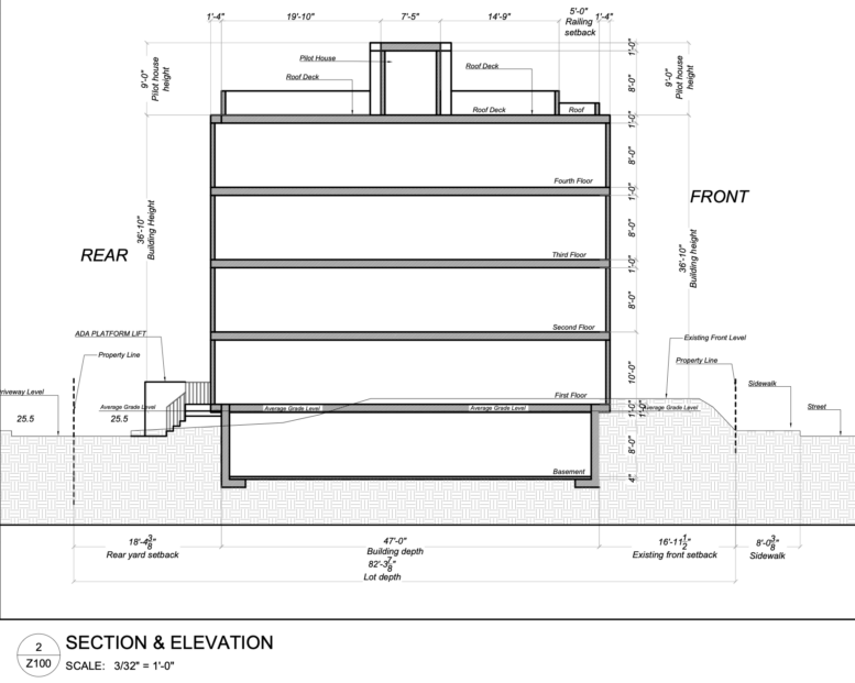 2643 Emily Street Section-Elevation
