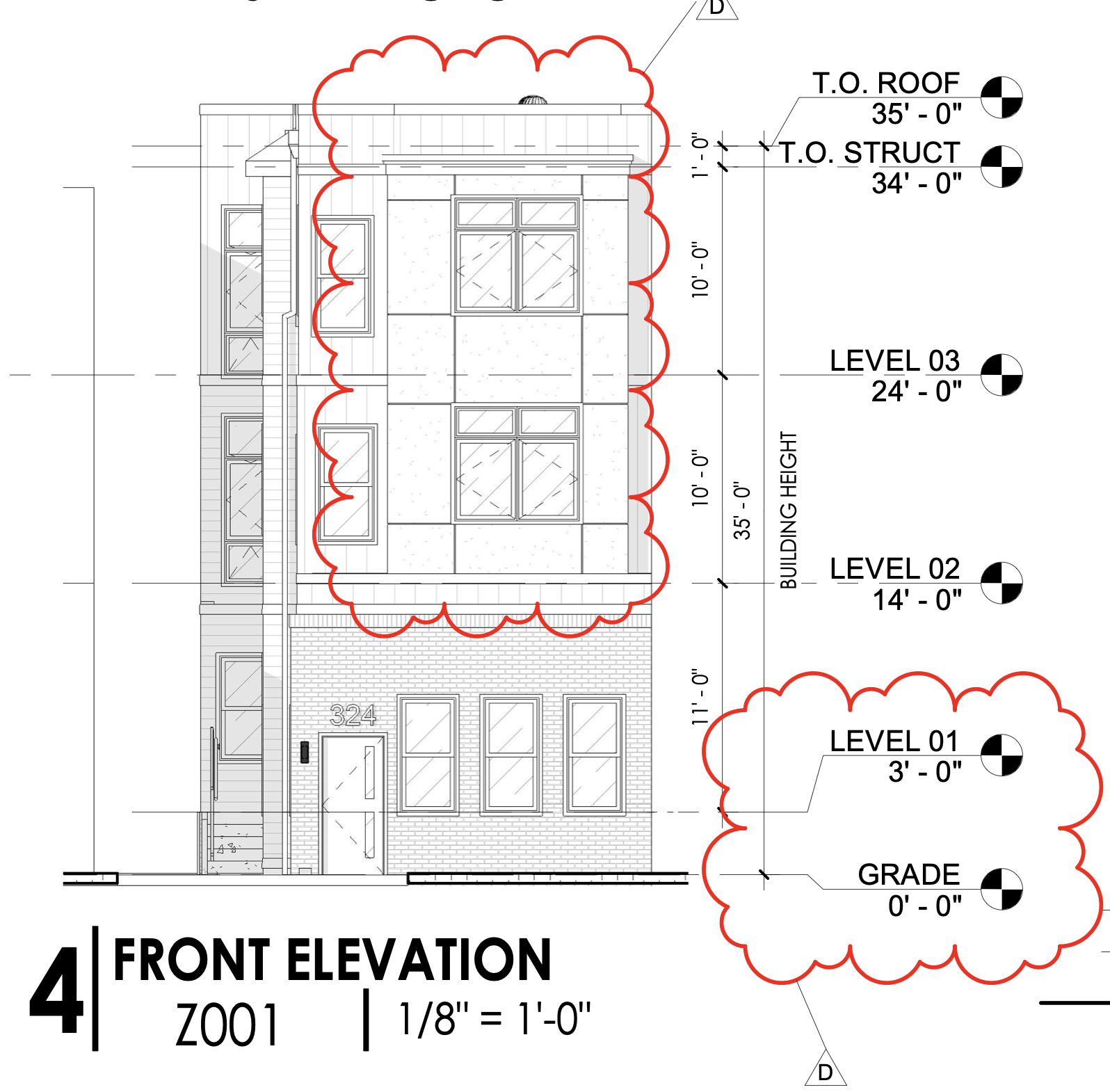 324 North 63rd Street Front Elevation