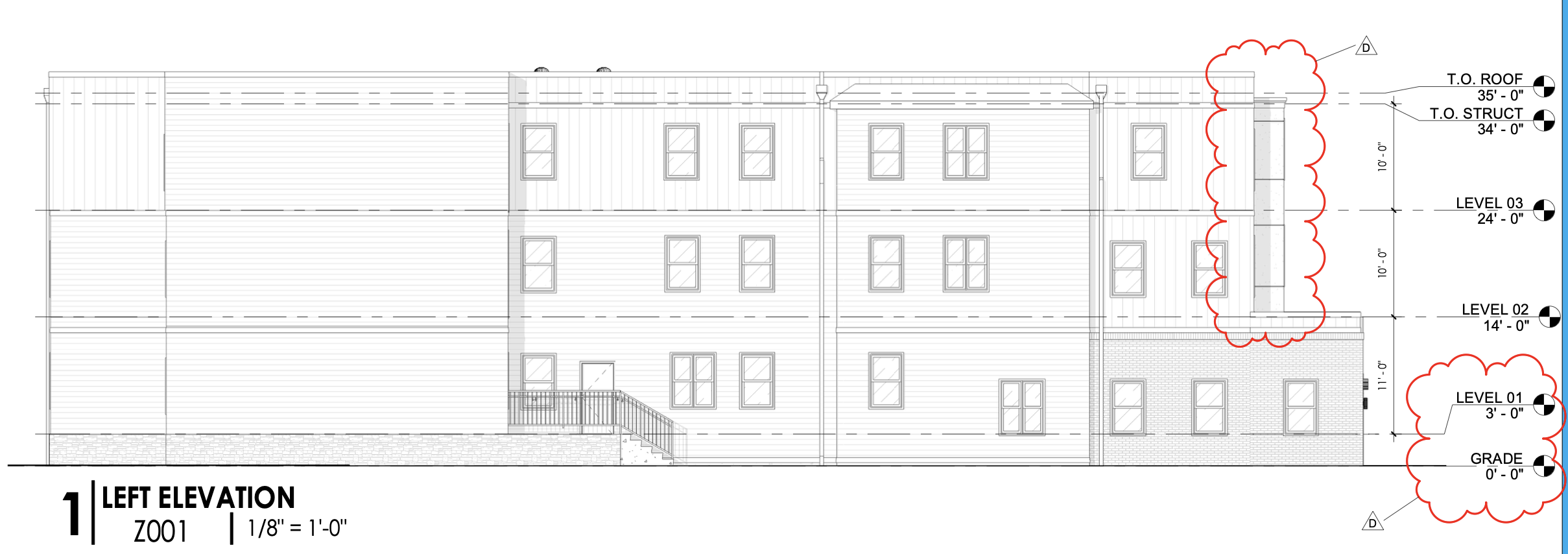 324 North 63rd Street Left Elevation