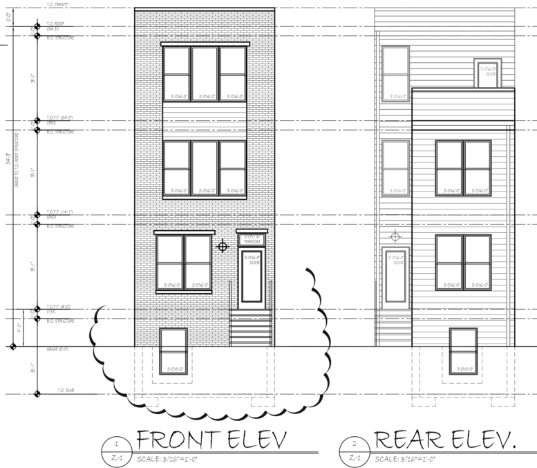 3762 North 10th Street Elevations