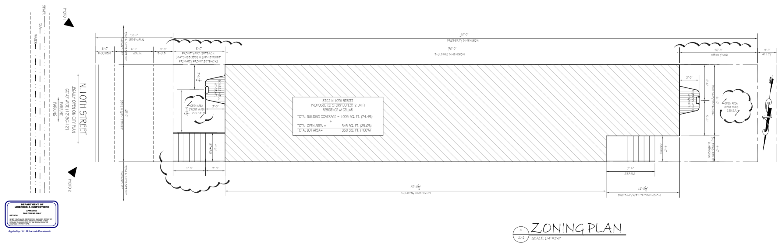 3762 North 10th Street Plan