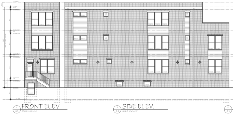 3764 North 10th Street Elevations
