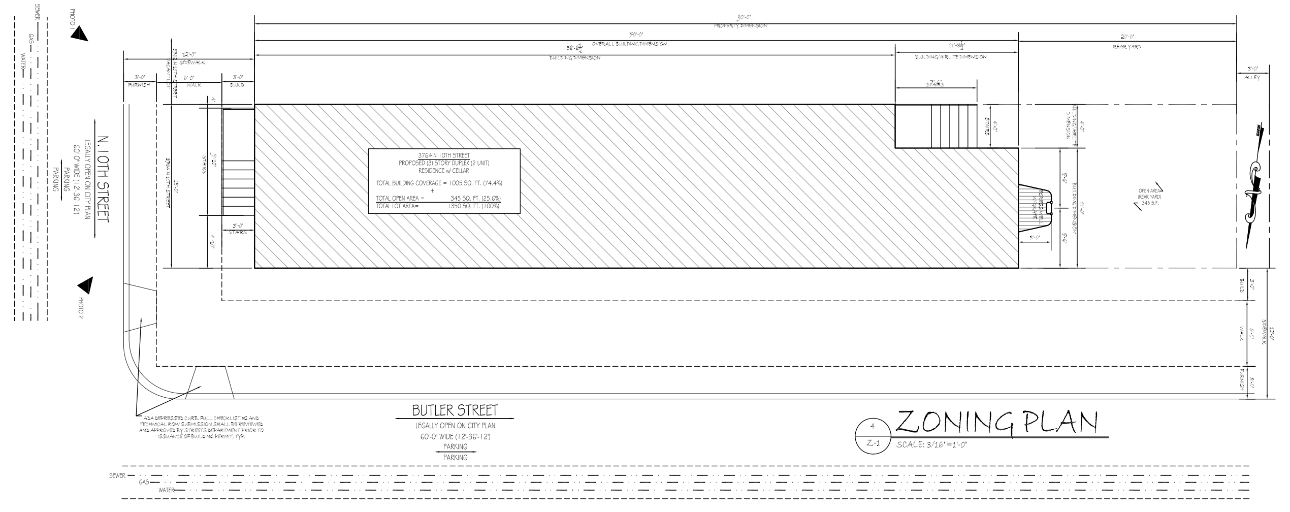 3764 North 10th Street Plan