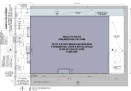 4615-21 North 5th Street Plan