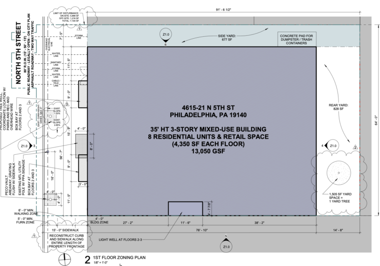4615-21 North 5th Street Plan