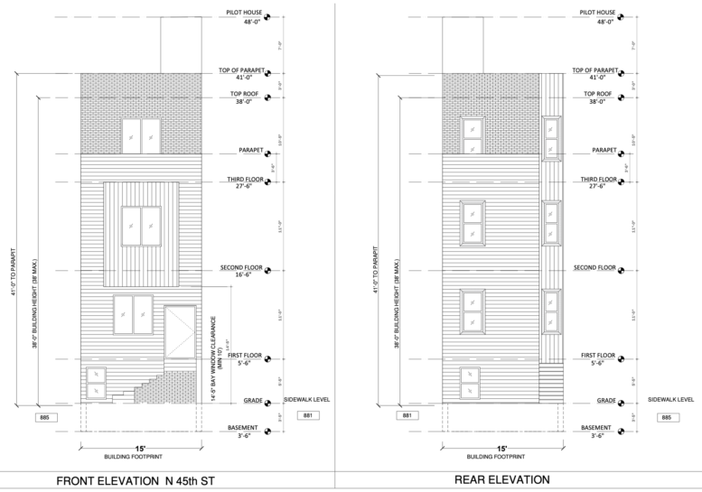 883 North 45th Street Elevations